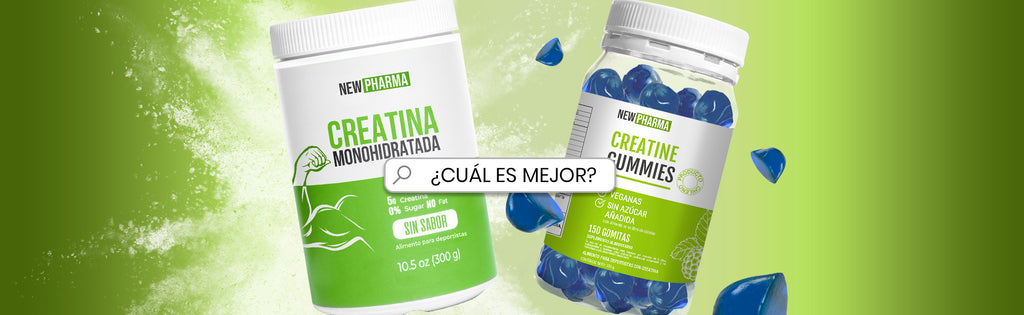 Creatina en polvo vs. Creatina en gomitas: ¿Cuál es la mejor opción para ti?
